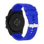 Forzacase Huawei Watch GT Sport-Active-Classic FC369 Mavi Tokalı Çizgi Desen Silikon Kordon