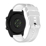 Forzacase Huawei Watch GT3 SE için FC369 Beyaz Tokalı Çizgi Desen Silikon Kordon