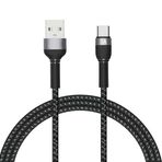 Forzacase Hydra Serisi Type-C USB Örgülü Şarj ve Data Kablosu 2.4A 1 metre - FC314