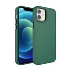 Forzacase iPhone 11 uyumlu Rock Serisi Metal Buton ve Kamera Çerçeveli Sert Silikon Kılıf (Yeşil)