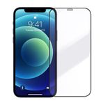 Forzacase iPhone 12 ile uyumlu Çerçeveli Tam Kaplayan Temperli Ekran Koruyucu - FC003