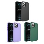 Forzacase iPhone 12 Pro Max uyumlu Rock Serisi Metal Buton ve Kamera Çerçeveli Sert Silikon Kılıf (Yeşil)