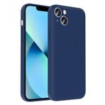 Forzacase iPhone 13 ile uyumlu Kamera Korumalı Kartlık Hazneli Silikon Kılıf - FC1040 (Mavi)