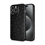 Forzacase iPhone 13 Pro uyumlu Glare Serisi Kamera Korumalı Simli Silikon Kılıf (Siyah)