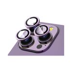 Forzacase iPhone 14 Pro ile uyumlu Kamera Camı Lens Koruyucu Halka Seti - FC381 (Mor)