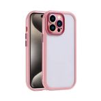 Forzacase iPhone 14 Pro Max uyumlu Colorful Serisi Kamera Korumalı Yarı Esnek Plastik Tpu Kılıf (Pembe)