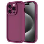 Forzacase iPhone 15 Pro uyumlu Flex Serisi Kamera Korumalı Darbeye Dayanıklı Silikon Kılıf (Mürdüm)