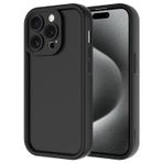 Forzacase iPhone 15 Pro uyumlu Flex Serisi Kamera Korumalı Darbeye Dayanıklı Silikon Kılıf (Siyah)