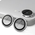 Forzacase iPhone 16E ile uyumlu Kamera Camı Lens Koruyucu Halka Seti - FC381 (Gümüş)