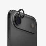 Forzacase iPhone 17 Air ile uyumlu Kamera Camı Lens Koruyucu Halka Seti - FC381 (Siyah)
