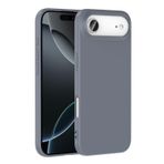 Forzacase iPhone 17 Air ile uyumlu Liquid Serisi İçi Kadife Lansman Silikon Kılıf (Gri)