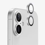 Forzacase iPhone 17 ile uyumlu Kamera Camı Lens Koruyucu Halka Seti - FC381 (Gümüş)