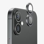 Forzacase iPhone 17 ile uyumlu Kamera Camı Lens Koruyucu Halka Seti - FC381 (Siyah)