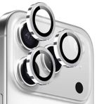 Forzacase iPhone 17 Pro ile uyumlu Kamera Camı Lens Koruyucu Halka Seti - FC381 (Gümüş)
