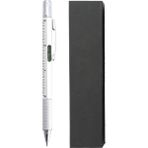 Forzacase Kutulu Su Terazili Cetvelli Tornavidalı Mühendis Kalemi Dokunmatik Touchpen - FC955 - Gümüş