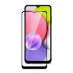 Forzacase Samsung Galaxy A03s ile uyumlu Çerçeveli Tam Kaplayan Temperli Ekran Koruyucu - FC003