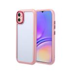 Forzacase Samsung Galaxy A05 uyumlu Colorful Serisi Kamera Korumalı Yarı Esnek Plastik Tpu Kılıf (Pembe)