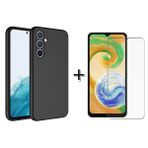 Forzacase Samsung Galaxy A14 Liquid Serisi İçi Kadife Lansman Silikon Siyah Cep Telefonu Kılıfı