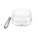 Forzacase Samsung Galaxy Buds 2 / Buds 2 Pro uyumlu Şeffaf Anahtar Askılıklı Bluetooth Kulaklık Kılıfı - FC927
