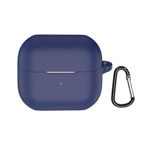 Forzacase Samsung Galaxy Buds 3 / 3 Pro ile Uyumlu Anahtar Askılıklı Bluetooth Kulaklık Kılıfı - FC1123 - Lacivert