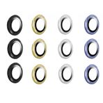 Forzacase Samsung Galaxy S23 FE ile uyumlu Kamera Camı Lens Koruyucu Halka Seti - FC381 (Siyah)