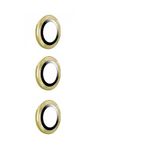 Forzacase Samsung Galaxy S24 ile uyumlu Kamera Camı Lens Koruyucu Halka Seti - FC381 (Gold)