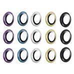 Forzacase Samsung Galaxy S24 Plus ile uyumlu Kamera Camı Lens Koruyucu Halka Seti - FC381 (Mavi)