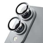 Forzacase Samsung Galaxy S25 Edge ile uyumlu Kamera Camı Lens Koruyucu Halka Seti - FC381 (Gümüş)