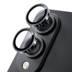 Forzacase Samsung Galaxy S25 Edge ile uyumlu Kamera Camı Lens Koruyucu Halka Seti - FC381 (Siyah)