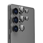 Forzacase Samsung Galaxy S25 Ultra ile uyumlu Kamera Camı Lens Koruyucu Halka Seti - FC381 (Siyah)