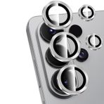 Forzacase Samsung Galaxy S26 Ultra ile uyumlu Kamera Camı Lens Koruyucu Halka Seti - FC381 (Gümüş)