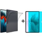 Forzacase Samsung Galaxy Tab S8 Plus 12.4’’ Anti Shock Silikon Kılıf + Nano Ekran Koruma Filmi FC014 - Şeffaf
