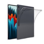 Forzacase Samsung Galaxy Tab S8 Plus 12.4’’ ile Uyumlu Anti Shock Silikon Kılıf Şeffaf - FC014