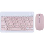 Forzacase Samsung Galaxy Tab S9 ile Uyumlu Kare Tuşlu Bluetooth Kablosuz Klavye Mouse Seti - FC760 - Pembe