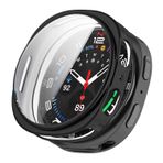Forzacase Samsung Galaxy Watch 8 40mm ile uyumlu Önü Kapalı Ekran Korumalı Silikon Kılıf - FC010 (Siyah)