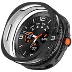 Forzacase Samsung Galaxy Watch 8 Classic 46mm ile uyumlu Önü Açık Silikon Kılıf - FC764 (Siyah)