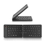 Forzacase Tablet Telefon için Şarjlı Katlanabilir Taşınabilir Kablosuz Bluetooth Mini Klavye FC1030