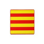 Forzacase Takım Renk Baskılı Kaydırmaz Silikon Tabanlı Mat Mouse Pad 32x24cm - FC1068 (Sarı - Kırmızı)
