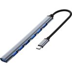 Forzacase USB 2.0 To Type-C Port Çoğaltıcı Hub 7in1 Otg Adaptör 6lı USB Çoklayıcı - FC752