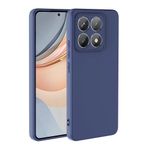 Forzacase Xiaomi 14T ile uyumlu Liquid Serisi İçi Kadife Lansman Silikon Kılıf (Lacivert)