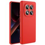 Forzacase Xiaomi Poco X7 ile uyumlu Liquid Serisi İçi Kadife Lansman Silikon Kılıf (Kırmızı)