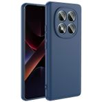Forzacase Xiaomi Poco X7 ile uyumlu Liquid Serisi İçi Kadife Lansman Silikon Kılıf (Lacivert)