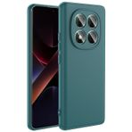 Forzacase Xiaomi Poco X7 ile uyumlu Liquid Serisi İçi Kadife Lansman Silikon Kılıf (Yeşil)