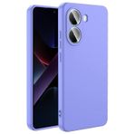 Forzacase Xiaomi Poco X7 Pro ile uyumlu Liquid Serisi İçi Kadife Lansman Silikon Kılıf (Lila)