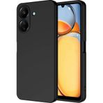 Forzacase Xiaomi Redmi 13C ile uyumlu Liquid Serisi İçi Kadife Lansman Silikon Kılıf (Siyah)