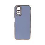 Forzacase Xiaomi Redmi Note 11 Global uyumlu Luxury Serisi Altın Çerçeveli Silikon Kılıf