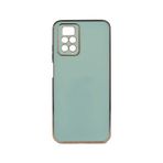 Forzacase Xiaomi Redmi Note 11 Pro 5G uyumlu Luxury Serisi Altın Çerçeveli Silikon Kılıf