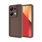 Forzacase Xiaomi Redmi Note 13 Pro 4G uyumlu Flex Serisi Kamera Korumalı Darbeye Dayanıklı Silikon Kılıf (Kahverengi)