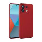 Forzacase Xiaomi Redmi Note 13 Pro 5G ile uyumlu Maxim Serisi Mat Silikon Kılıf (Kırmızı)