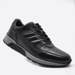 Fosco 2720 306 Siyah Hakiki Deri Sneaker Ayakkabı
